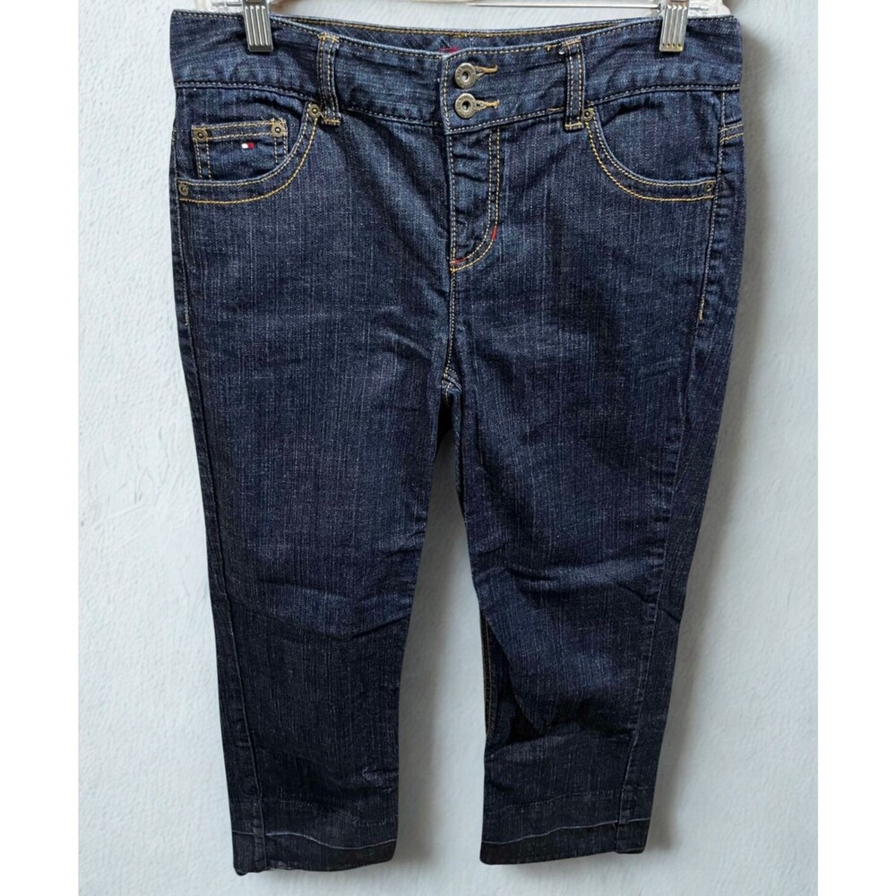 Tommy Hilfiger Hope Jeans Womens 6 Straight Leg Mid Rise Blue Stretch Denim